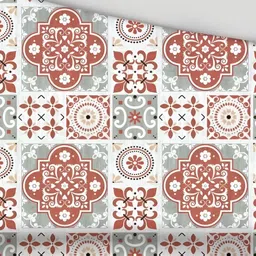 Signature White & Brown Ethnic Motifs 210 TC Queen Bedsheet with 2 Pillow Covers image 2