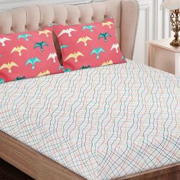 SEJ by Nisha Gupta Unisex Green Bedsheets-picture-13