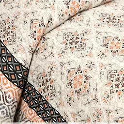 Kuber Industries Green & White 160 TC Cotton King Bedsheet with 2 Pillow Covers image 2