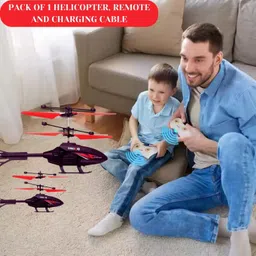 sky toys Gravity sensor RC Helicopter with Safety Sensor and 3D Light - Pack of 1 PQ image 2