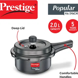 prestige Popular Svachh HA Deep Lid-Controls Spillage 2 L Pressure Cooker image 3