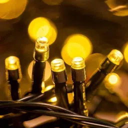 neerusstore 56 LEDs 19 m Gold Steady Ball Rice Lights image 5