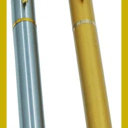 801 Gold & Chrome Finish With 18 KGP Gold Plated Arrow Clip 2 Roller Ball Ball Pen-image-21