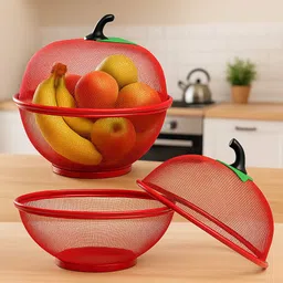 atmrik Fruit Basket Stainless Steel Fruit & Vegetable Basket-picture-38