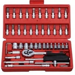 techtest Socket Tool Set 46 in 1 Bit Socket Wrench Tool Kit Set Goti Tools Set Ratchet Socket Set-picture-24