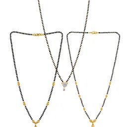 Brandsoon Set Of 3 Gold-Plated Mangalsutras-picture-21