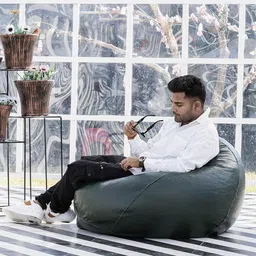 venkteshwar 4XL Tear Drop Bean Bag Cover (Without Beans) image 3