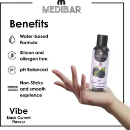 medibar Black Current Lube Intimate & Massage Gel | Easy on skin | Water based lube Lubricant image 4