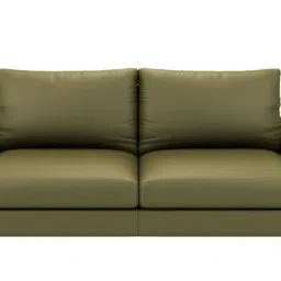 durian Benjamin Leatherette 3 Seater Sofas in Olive Green Colour image 4