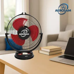 aerosam MINI-007 with 24 Months Warranty Ultra High Speed 300 mm Table Fan image 5