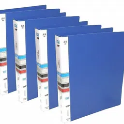 kataria Plastic 2D Ring Binder File, A4 (Blue Ring Binder File-4Pack)-picture-47