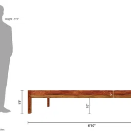 vintej home Sheesham ( Rosewood ) Jodhpur Furniture Solid Wood King Bed image 4