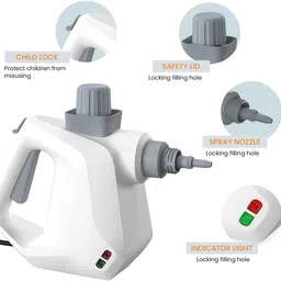 serplex Handheld Steam Cleaner for Home and Furniture Cleaning Handheld Fabric Steamer image 5