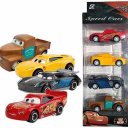 sr toys DIE CAST Metal Play Set - Perfect Toy Set for Kids (4 PC Cartoon CAR - DIECAST Metal - Pull Back Function) (Black)-picture-40