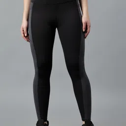 Women Solid Black Track Pants-image-3