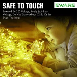 eware 2400 LEDs 10.01 m Yellow Steady Strip Rice Lights image 4