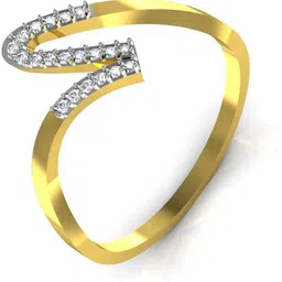 avsar Anushka 18kt Diamond Yellow Gold ring image 3