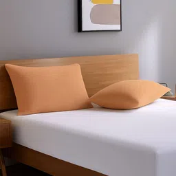 yora homestyle Beige Terry 300 TC Waterproof 18x28 inches Pillow Protector Covers Set of 4 image 2