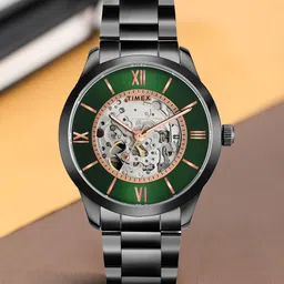 timex Automatic Green Dial Analog Watch- For Men TWEG208SMU12-picture-14