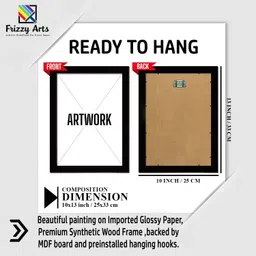 frizzy arts Wood Wall Photo Frame image 2