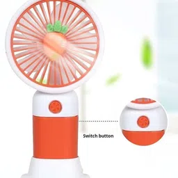 Toyvala Portable Handheld USB Rechargeable Small Fan & Student Desktop Phone Holder MINI HANDHELD RECHARGEABLE FAN NO.202 Rechargeable Fan image 3