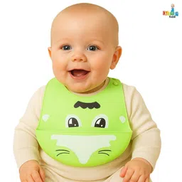 chinmay kids Light Weight, Waterproof, Unisex Silicone Baby Bib for Feeding & Weaning image 2