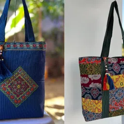 craftwell Women Blue, Multicolor Messenger Bag-picture-23