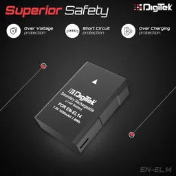 digitek ENEL 14 Plus Rechargeablepacks for Nikon Digital Camera & Digital CamcordersBattery image 3