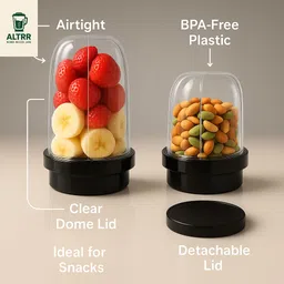 altrr Bullet Nutri Jar Set (642 ML & 383 ML) – Perfect for Smoothies, Chutneys & Dosas Mixer Juicer Jar-picture-14