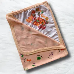 little dreams grow with style Printed Single Hooded Baby Blanket for Mild Winter-picture-17