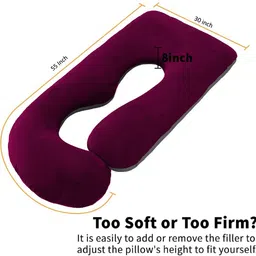 daddy cool Microfibre Pregnancy Pillow Pack of 1 Solid image 2