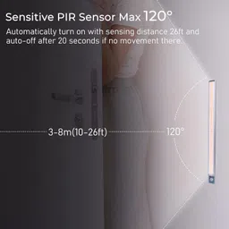 tazomi LED Motion Sensor Cabinet and Warm Light, Closet Lighting Wireless Wardrobe Night Lamp image 3