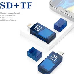 ONE 7 2-in-1 SD & TF Card Reader | Type: Lightning Compatible | Supports TF, SD, etc Card Reader image 2