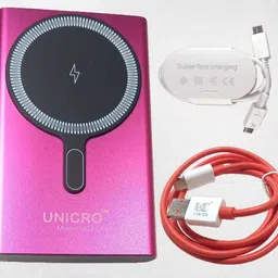unicro 10000 mAh 15 W Wired & Wireless With MagSafe Compact Pocket Size Power Bank image 1