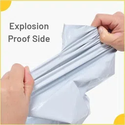 feelblue Tamper Proof Courier Bags Plain Pouches with POD, 10*12 inches, Pack of 25 pcs Security Bag image 3