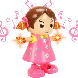 kid kraze Musical Dancing Girl Doll Toy for Girls and Babies with Flashing Lights KK25-picture-10