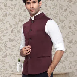 rocksy Solid Men Waistcoat image 1