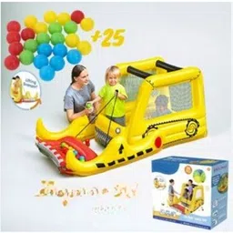 hornflow (IND*87) 6'6 X 41 X 33 /1.98M X 1.05M X 84cm Dozer Ball Pit, Multicolor, Inflatable Ball Pits image 5