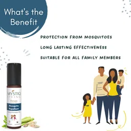 mystiq living Mosquito Repellent Roll On - Pack of 1 | Kids Safe | Zero Chemical Formula | image 3