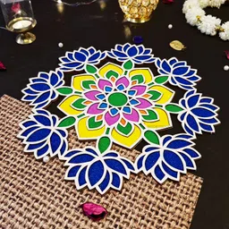 ascension Portable Rangoli (11 inches) Stencil for Decor Templates for Floor Table Rangoli Stencil-picture-38