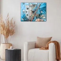 olive tree Leafy 24 Inches Clock With Wall Art image 1