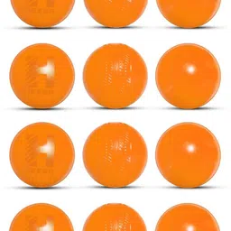 heega Non Toxic Plastic Cricket Ball Yellow (30 Gm Per Ball) Cricket Training Ball-picture-23