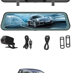 maties 9.66inch Digital Mirror DVR Full Touch Screen With TFT/Night Vision For Car-94 Black LCD-picture-21