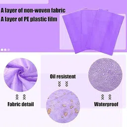 wovfly caring solutions Polyester Single Flat 30 TC Solid Bedsheet image 3