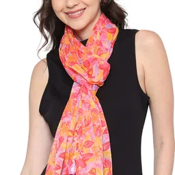 stolevilla Printed Chiffon Women Multicolor Scarf, Stole, Fancy Scarf image 4