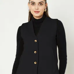 brinns Solid Women Waistcoat-picture-42