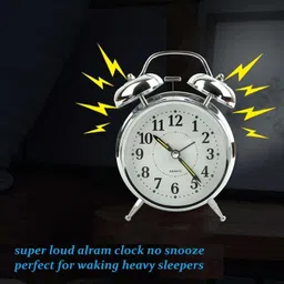 moonmoonshopee Analog Silver Clock image 3