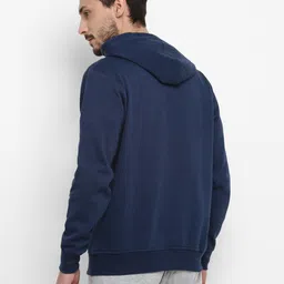 alan jones Men Full Sleeve Solid Hooded Sweatshirt image 3
