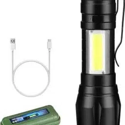 ctb New 2in1 Rechargeable Battery 2 Mode Penlight Waterproof Light Led Flashlight 12W Zoomable Torch Lamp Light Torch image 5