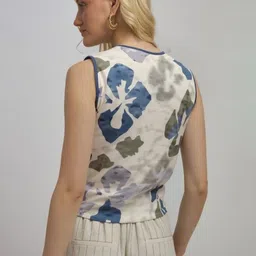 maykr Printed Women Waistcoat image 4